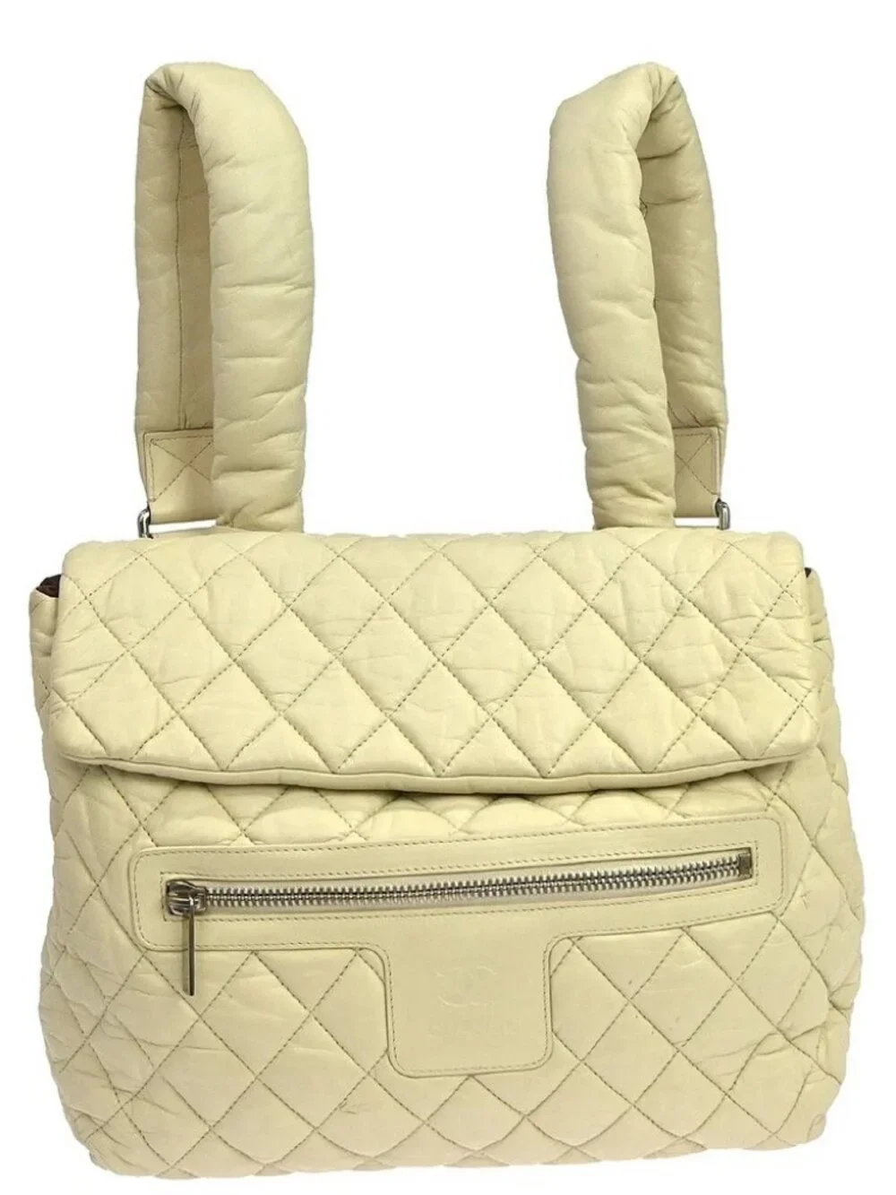 Chanel White Nylon Coco Cocoon Backpack